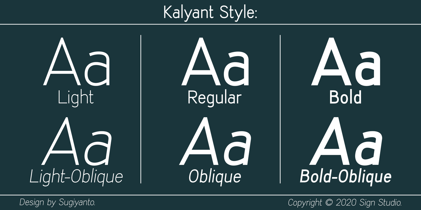 Kalyant Bold Oblique Font preview